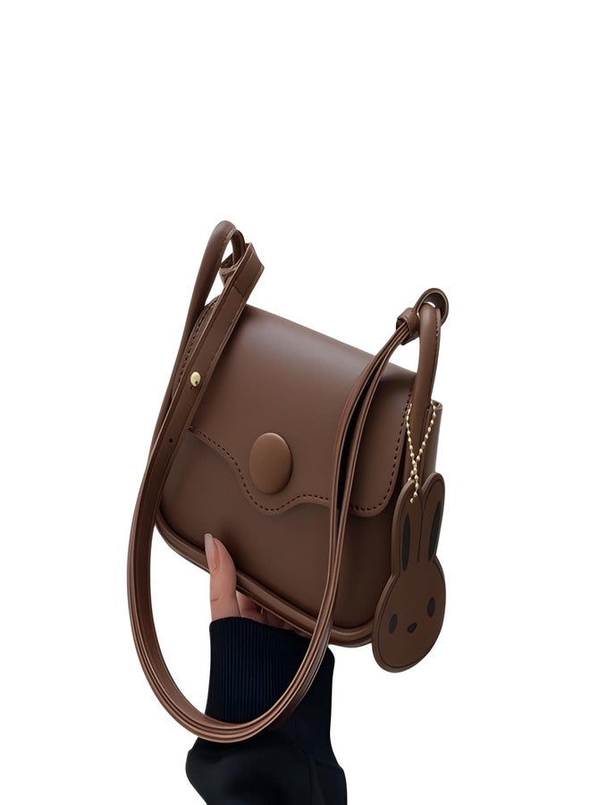 HaveGlam Designer Bunny Crossbody Sling Bag, Faux Leather, Available in Black and Brown - Image 1